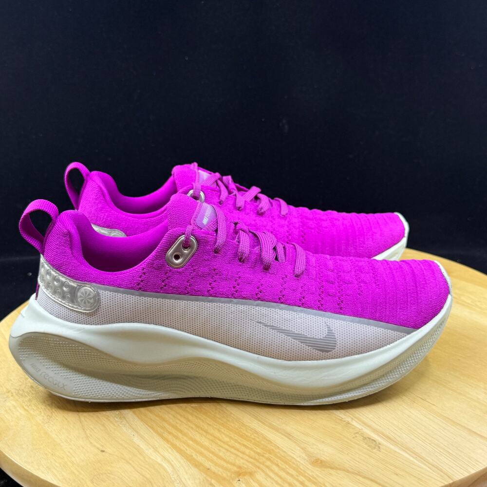 Nike ReactX Infinity Run Flyknit 4 Premium Womens Grape Silver FZ3086 Size 8 - Picture 5 of 8